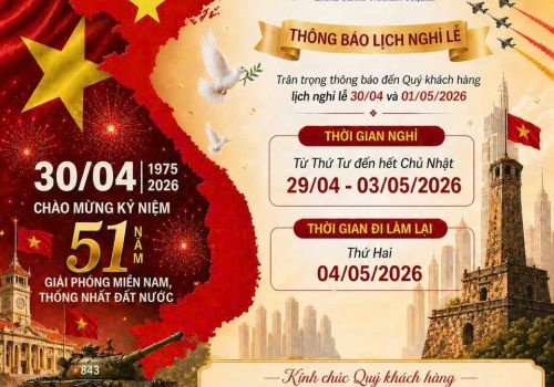 ESV THÔNG BÁO NGHỈ LỄ 30/4 – 1/5 NĂM 2026